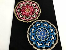 052778# 【1円～】華文織出し刺繍名古屋帯_画像2