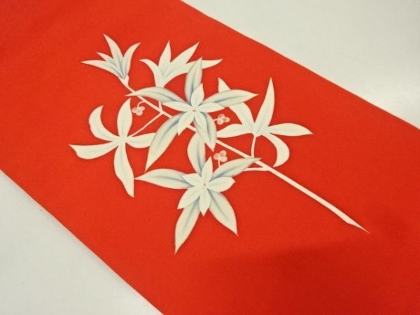 ys6875472; Sou Sou Shiose patrón de semillas de hierba pintado a mano Nagoya obi [reciclado] [portable], banda, Nagoya Obi, Confeccionado