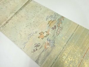 ys6875458; 宗sou 引箔金閣寺織出し袋帯【リサイクル】【着】