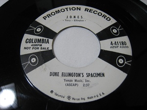 【7”】 DUKE ELLINGTON'S SPACEMEN / ●白プロモ MONO● JONES US盤 デューク・エリントン