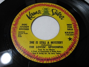 【7”】●プロモ● THE LOVIN' SPOONFUL / SHE IS STILL A MYSTERY US盤 ザ・ラヴィン・スプーンフル 彼女はミステリー