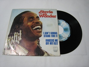 【7”】 STEVIE WONDER / I AIN'T GONNA STAND FOR IT スペイン盤 スティービー・ワンダー 疑惑