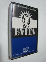 【カセットテープ】 OST (ANDREW LLOYD WEBBER) / EVITA US版 アンドリュー・ロイド・ウェバー エビータ_画像1