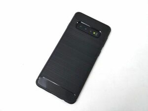 Galaxy S10 SC-03L SCV41 ソフトケース カーボン カバー TPU ブラック