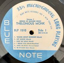 THELONIOUS MONK Vol.1 / Blue Note / 美盤_画像7