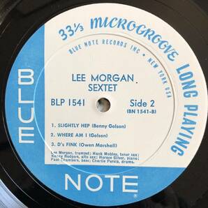 Lee Morgan Secxtet / Lee Morgan / Blue Note BLP 1541 / 超美盤 / リー・モーガンの画像9