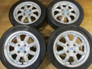 ダイハツ 純正 オプション MINILITE ミニライト ミラジーノ L700S ホイール タイヤ 4本SET 4H-100 14インチ 165/55R14 ハイゼット ムーヴ