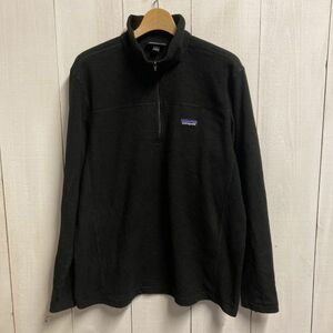 19年製 パタゴニア patagonia マイクロD ハーフジップ フリース プルオーバー(L)ブラック/26176 FA19/メンズ