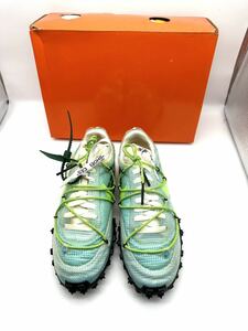 □新品 ③箱付 NIKE×OFF-WHITE ナイキ×オフホワイト W WAFFLE RACER / OW ワッフルレーサー CD8180-400 ビビッドスカイ