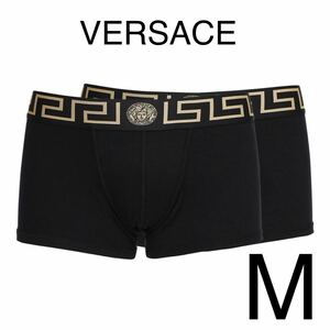 【新品】VERSACE ヴェルサーチ ボクサー ブリーフ M 2枚 ブラック