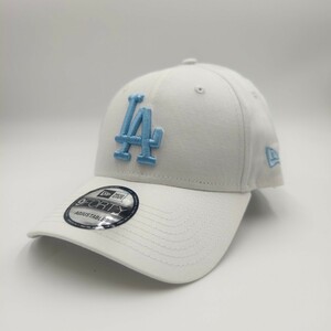 ニューエラ 9FORTY LA ロゴ キャップ 【ホワイト】ライトブルー スカイブルー MLB メジャーリーグ NEW ERA 帽子 ヤンキース .