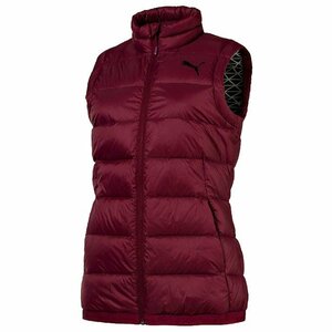  Puma Lady s power warm pa Cub ru down vest S size regular price 12100 jpy bar gun tiPWRWARM water-repellent slim Fit 