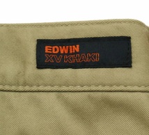 エドウィン XV KHAKI ワイルドファイア ストレッチ シューカット チノパンツ Mサイズ カーキ EDWIN WILD FIRE 保温性 あったかパンツ_画像9