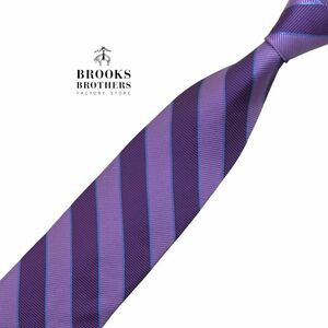 ★美品★ Brooks Brothers ネクタイ ストライプ柄 ブルックスブラザーズ USA製 レジメンタル USED 中古 t534