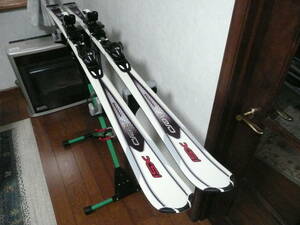 SALOMON サロモン Aep-XSi 極上/動確 ロッカースキー板 L165cm 白色 D114-70-97cm R13M ビンデSALO-711 初-中-上級 オールマウンテン