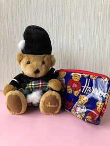 新品・未使用　　　　　　　　　　　　　　　　　Harrodsベア & ミニポーチ