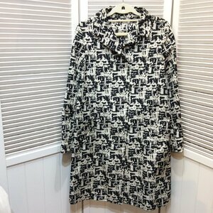 MAXMARA WEEKEND マックスマーラ ウイークエンド レディース ハーフコート 40 ホワイト×ブラック