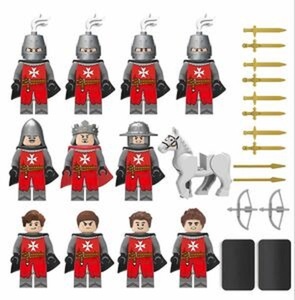 レゴ互換 中世騎士12体セットE
