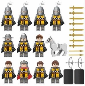 レゴ互換 中世騎士12体セットF