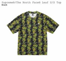 1円 新品未試着 即発送Supreme The North Face Leaf S/S Top Black L シュプリーム ノースフェイス 黒 リーフ 葉 TシャツBox Logo tee 23AW_画像7