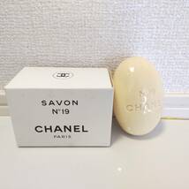 CHANEL シャネル ソープ（No19 100g)＆香水(No19 19ml No5 19ml）セット ほぼ満量品 未使用品（石鹸）外箱・ボトル等劣化あり◆19631_画像3