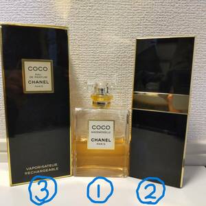 COCO CHANEL ココシャネル 香水３点セット マドモアゼル 100ml×１／オードパルファム 60ml×２ 中古品◆18880・19351・19712