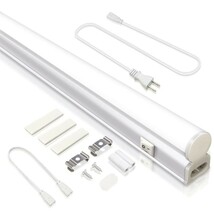 【即納】2本 T5 led蛍光灯 20W形 一体型 60cm スイッチ付 工事不要 1300LM 昼光色 6000K 消費電力9W LEDライト 3M電源コード LEDA-D26_画像2