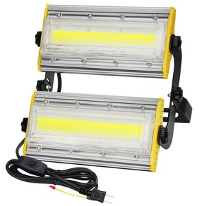 12台 100W・1000W相当 LED 投光器 スイッチ付き 16500LM AC80-150V 昼光色 6000K 広角240度 IP67防水 3Mケーブル コード付き KRO-1001