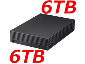 ●美品●　6 T B 　バッファロー USB3.2Gen1 テレビ録画＆PS4対応 　6 T B　HD-EDS6U3-BE