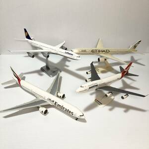 【ジャンク】飛行機 模型 まとめ売り1/200 Lufthansa A340-600 QANTAS BOEING 747-400 ETIHAD ボーイング777-300 エミレーツ 777-300 