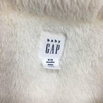 EZ3193●BABYGAP 裏ボア くま カバーオール●70●グレー ジャンプスーツ ロンパース ベビーギャップ_画像3