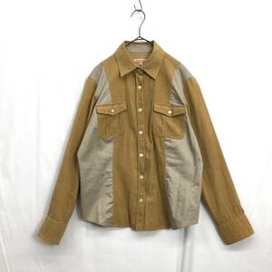 EZ3222*CASTELBAJAC SPORT corduroy switch shirt *3* beige group Castelbajac 