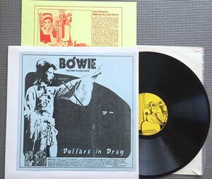 DAVID BOWIE DOLLARS IN DRAG TAKRL初回プレス 2インサート コミックレーベル ヴィンテージ・ブートLP MICK RONSON