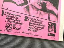 IGGY POP & THE STOOGES NIGHT OF THE IGUANA LIVE '73 NY ブートLP TAKRL パンク_画像2
