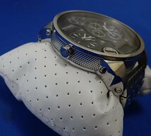 ◎DIESEL　ディーゼル　クォーツ腕時計　DZ-7221　メンズ　ブラック文字盤　シルバー色_画像3