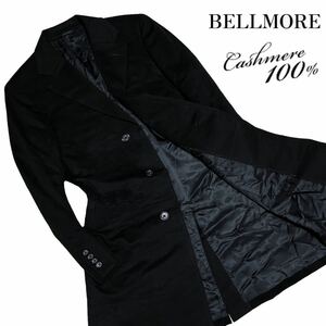 贅の極み! 極美品 プレステージライン BELLUMORE ベルモーレ 総裏 最高級カシミヤ100% チェスター ロングコート A165 黒 日本製 ジャケット