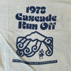 1978　Cascade Run Off イベントTシャツ　ナイキ　NIKE　社外タグ　ビンテージ　ヴィンテージ　70's　80’s　90's