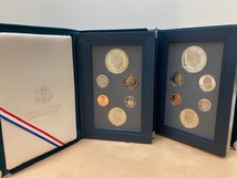 3707* UNITED STATES MINT 1990 PRESTIGE SET プレステージ プルーフ貨幣セット 計2点 おまとめ 米国造幣局 コレクション ケース 未使用品_画像2