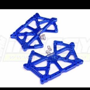 新品未開封 integy 品番T8608 BLUE RC Model Hop-ups Alloy Main Chassis Set for Tamiya タミヤ CR01 メインシャーシセット 超希少 USAの画像1