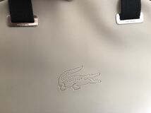 【新品未使用】LACOSTE　ラコステ　ミニボストンバッグ　2WAY　ライトグレー_画像4