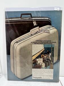 1968年6月7日号LIFE誌広告切り抜き【samsonite サムソナイト　/キャリーバック】アメリカ買い付け品60sビンテージUSAインテリア