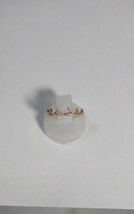 K10YGダイヤピンキーリング！0.02ct.。2.5号。「NOJESS(ノジェス)」。_画像1