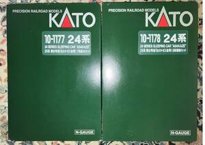 全15両KATO純正室内灯付 KATO 24系 寝台特急 あさかぜ（金帯） 基本セット+増結セット　10-1177 10-1178