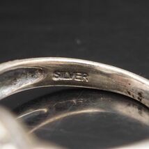 H716 キャッツアイストーン SILVER刻印 リング デザイン シルバー 指輪 2月誕生石 12号_画像6