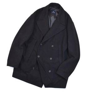 最高峰の逸品◎!!!【伊】Ermenegildo Zegna / ゼニア 圧倒的存在感を放つ毛質の良い「極上フランネルウール」グレー コート XL〜程