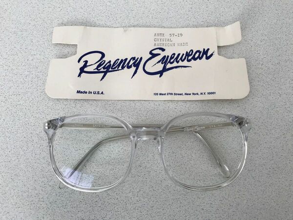 Regency Eyewear AMEX 57-19 クリスタル アメリカ製 メガネ フレーム