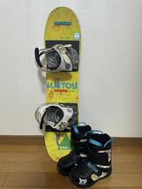 BURTON スノーボード ブーツ セット 80cm ブーツ17.5cm KIDS GROM キッズグロム バートン_画像1