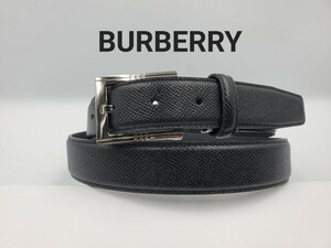 【BURBERRY】バーバリー　紳士レザーベルト　B-10　ブラック　新品未使用