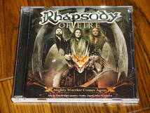 新品 RHAPSODY OF FIRE / MIGHTY WARRIOR COMES AGAIN 2014 Dragonflame Fabio Lione メロスピ メロパワ_画像1