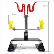 エアブラシスタンド 卓上型 ホルダー ハンガー 4本掛け 作業効率UP DIY 工具 エアーツール/13_画像9